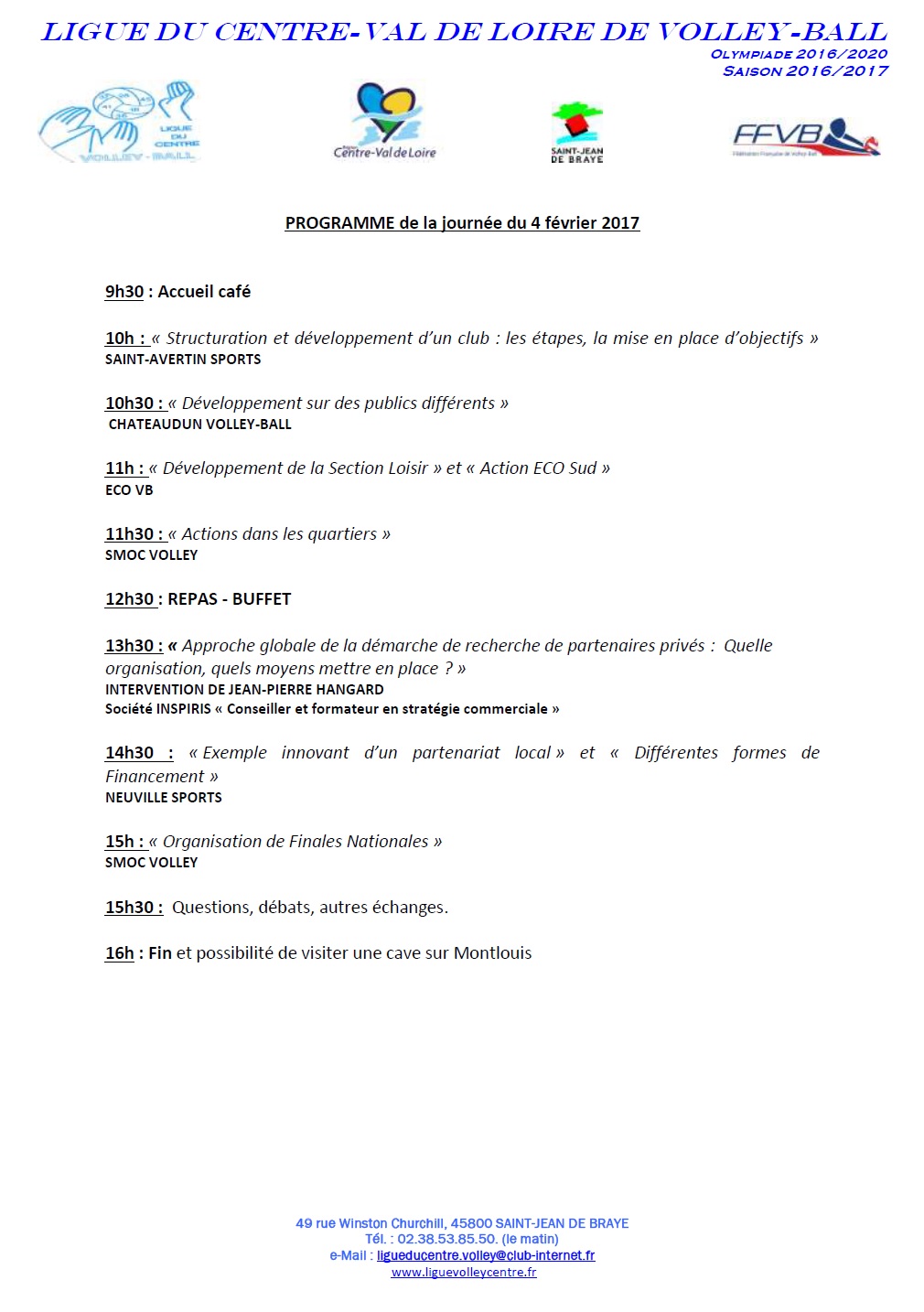 RassemblementClubs2017Programme